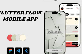 build flutterflow app, flutter mobile app, laravel firebase figma to flutterflow