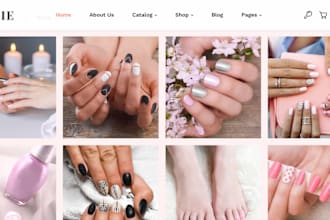 design stunning nail salon shopify store beauty salon skin care shopify website