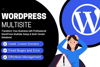 do install and fixed wordpress multisite errors