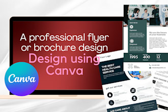 use canva to design your flyer or brochure