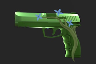 create low poly 3d game assets for roblox, ps1 style