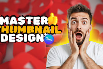 design an eye catchy youtube thumbnail design