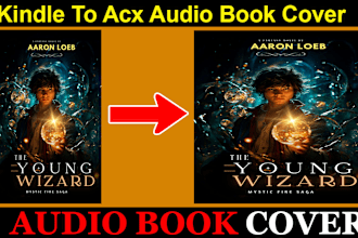 convert kindle to audiobook cover for acx in 24hrs