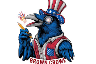 design wonderful crow logo