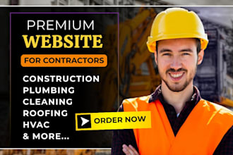 design construction, contractor, roofing, cleaning, plumbing website design