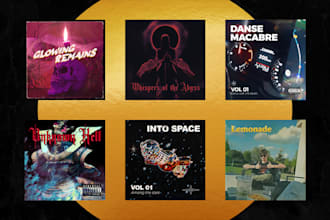 design unique music album cover art