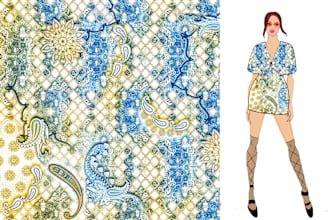 design textile prints pattern design