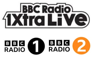 play your hip hop, rnb, pop song on bbc radio 1xtra, 1 and 2