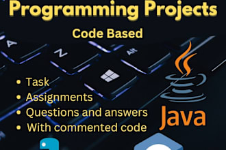 do programming projects in java, python