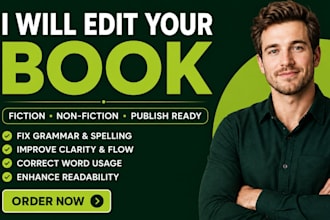 do line edit, copy edit, proofread your manuscript, novel or book