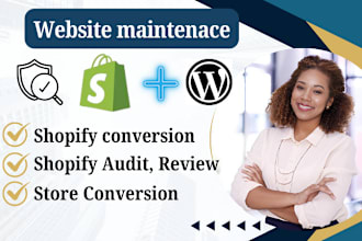 do shopify wordpress website audit maintenance review for ecommerce store