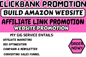 build amazon affiliate marketing for clickbank sales funnel