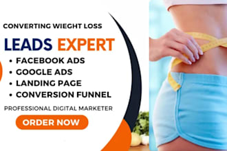 generate weight loss leads weight loss fb ads weight loss landing page funnel