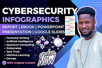 write cybersecurity ebook infographic presentation  design zero trust ai report