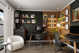 design your home office, gaming room interior design