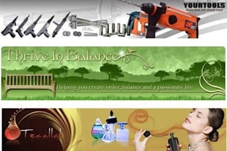 create a header or BANNER image for your site or blog