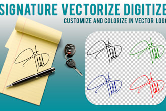 digitize your signature in vector format