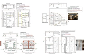 create 2d millwork, shop drawing, kitchen cabinet, n furniture