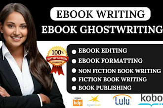be your ebook writer book ghostwriting non fiction and fiction ebook ghostwriter