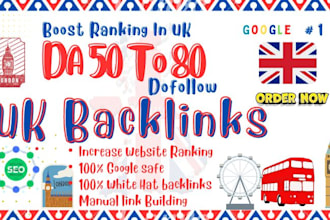 build high authority UK dofollow seo backlinks services,link bulding