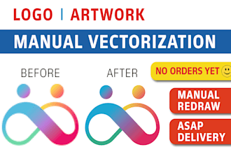professionally trace the logo or image into vector format
