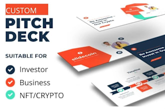 design powerpoint nft trade, crypto app or gaming industrial design pitch deck