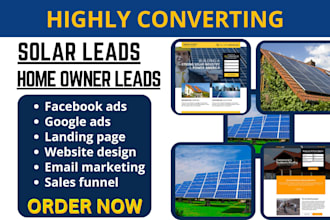 generate solar leads solar appointment leads home owner leads roofing leads