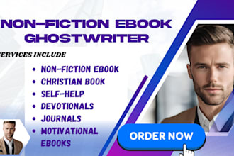 ghostwrite non fiction ebook, self help, christian, ebook writer and editor