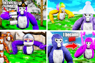 make a gorilla tag thumbnail in 1 hour