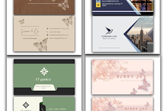 design modern , luxury business card  with logo