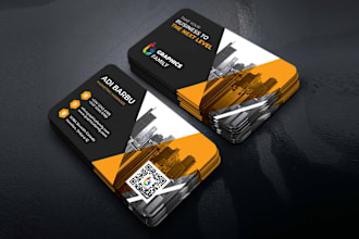 create 3 modern visiting card design