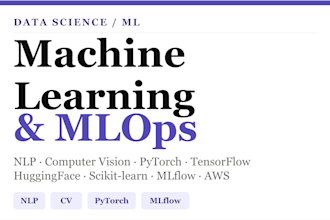build production ready ml solutions, nlp, computer vision, and predictive models