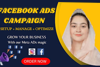 run facebook ads campaign, marketing, advertising, fb manager