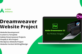 design and build all your dreamweaver website