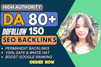 make referring domain SEO backlinks for google 1st page ranking and quality