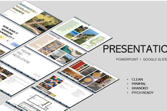 create pitch deck presentations using the creativity of architecture student