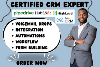 setup hubspot marketing zoho crm automation gohighlevel website pipedrive