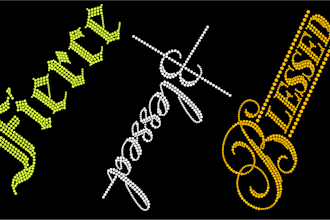 do rhinestone template design