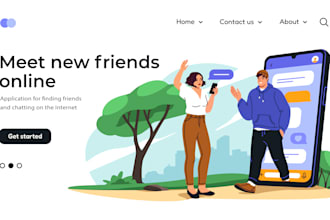 design 2d flat vector illustration for website