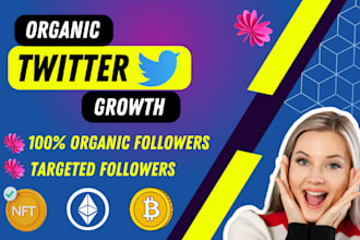 do organic twitter marketing and promotion to grow followers fast