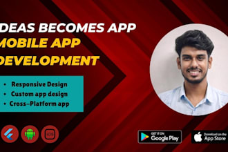 develop custom flutter apps with modern UI UX and seamless performance