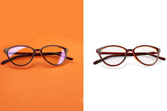 eyewear editing glare and reflection removal service
