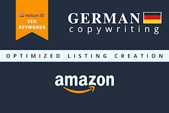 write your german amazon listing inkl SEO keyword research