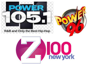 play your hip hop, pop, song on power 96, z100 and power 105 fm radio