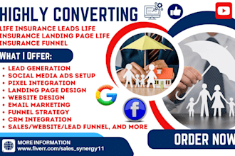 generate life insurance leads life insurance landing page life insurance funnel