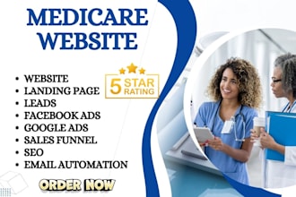 design responsive medicare website health care website medicare landing page