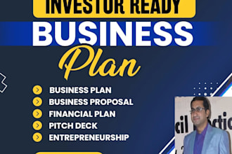 create investors financial plan, model and forecast for you