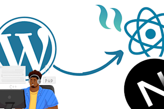migrate your wordpress site to react, next js using tailwind css