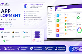 setup VPN admin panel, VPN scripts, multiple protocol installer