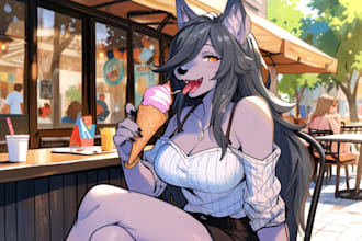 draw your fursona, create a character, furry